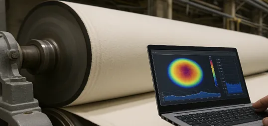 Мониторинг прессовых полотен в процессе работы БДМе