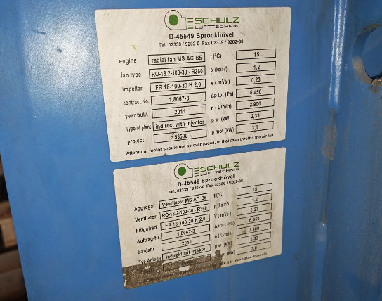 Вентилятор Rotamill R0-18.2-100