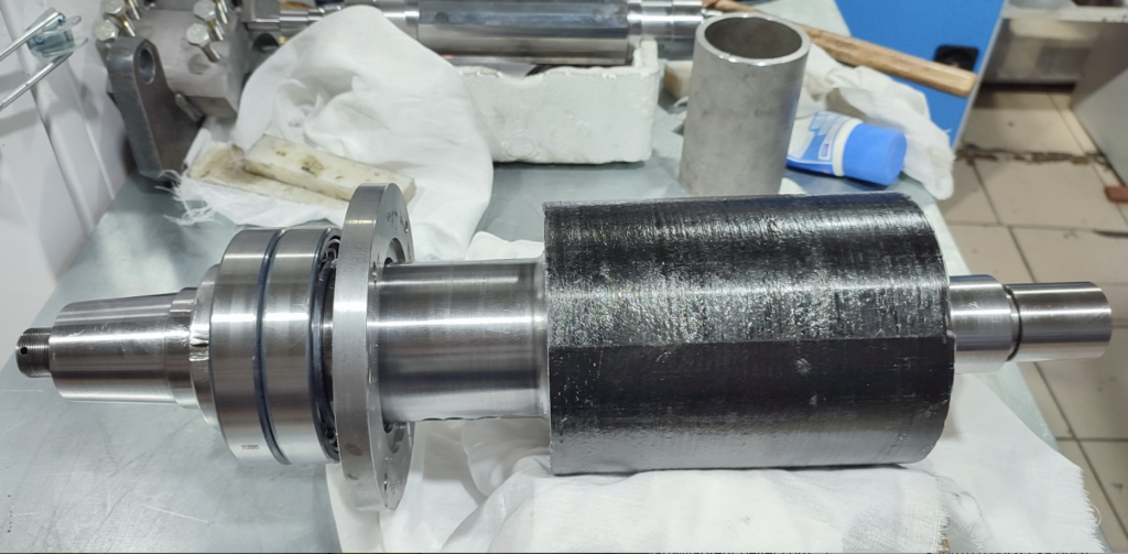 Ротор на постоянных магнитах для привода бумажной мануфактуры_после ремонта.png