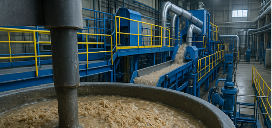 Влияние массоподготовки и процессов производства бумаги на свойства волокон МС-5Б (OCC)е